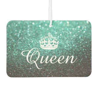 Air Freshener - Queen Crown Glitter Green