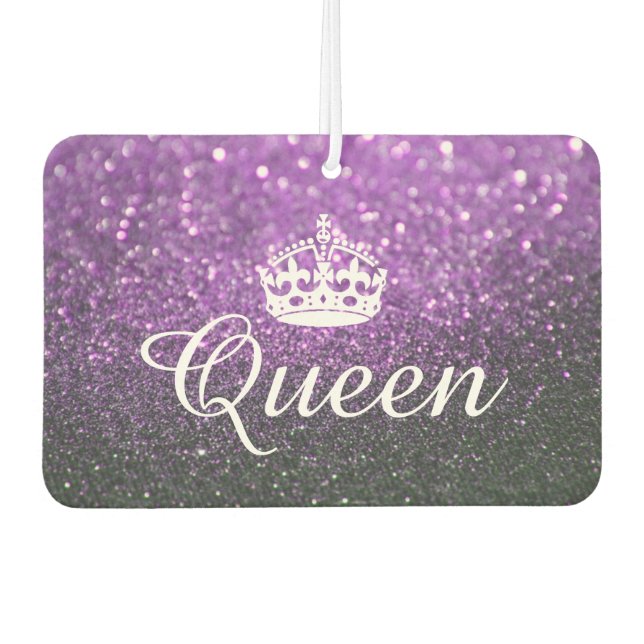 Air Freshener - Queen Crown Glitter Purple (Front)