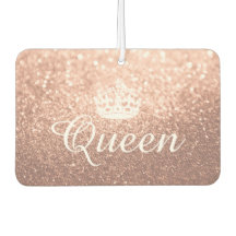 Air Freshener - Queen Crown Glitter Rose Gold
