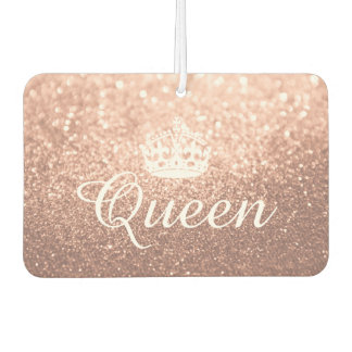 Air Freshener - Queen Crown Glitter Rose Gold