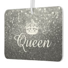 Air Freshener - Queen Crown Glitter Silver