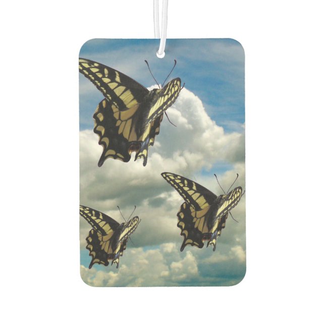 Air Freshener - Swallowtail Butterflies in Flight (Back)