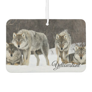 Air Freshner-Yellowstone Wolves Car Air Freshener