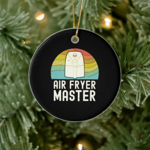Air Fryer Master Cook  Food Lover Foodie Ceramic Tree Decoration