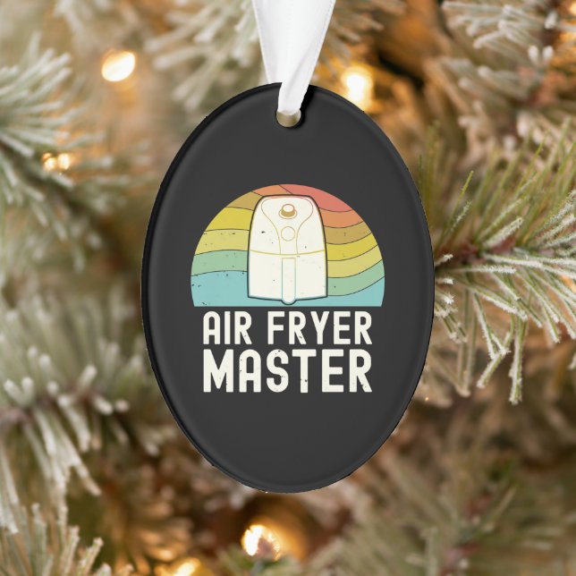 Air Fryer Master Cook| Food Lover Foodie Ornament (Tree)