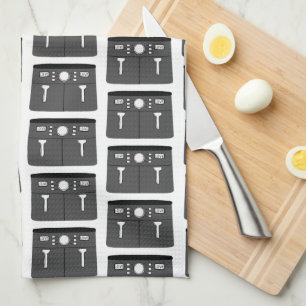 Air Fryer pattern Tea Towel