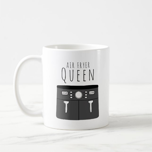 Air Fryer Queen Coffee Mug (Left)