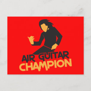 Air Guitar Champion design Postcard