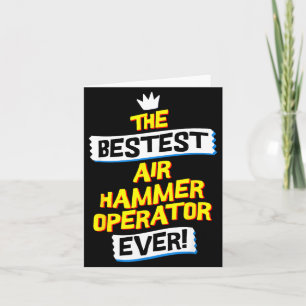 Air Hammer Operator, Funny Job Occupation Card