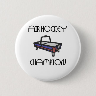 air hockey champ 6 cm round badge