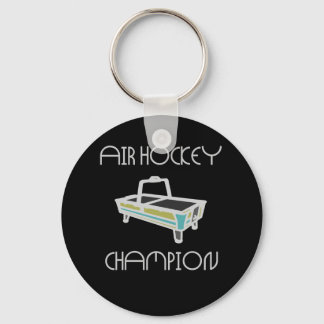 air hockey champ Black Key Ring
