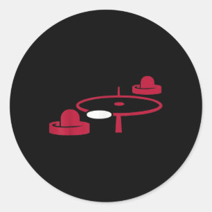 Air Hockey T-shirt.png Classic Round Sticker