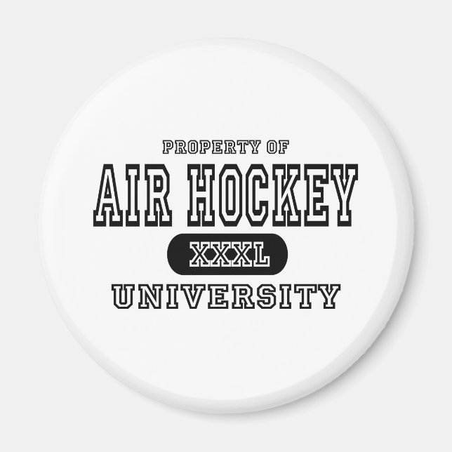 Air Hockey University Magnet (Front)