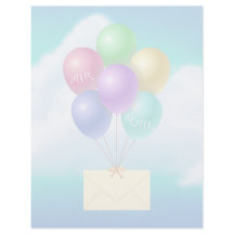 Air Mail - 8.5" x 11" Stationery Sheet
