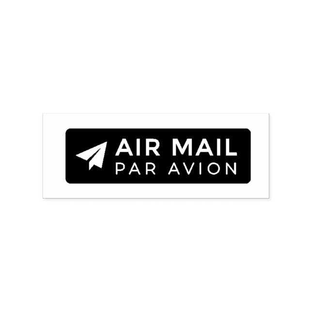 AIR MAIL PAR AVION Paper Airplane Airmail Stamp pa (Imprint)