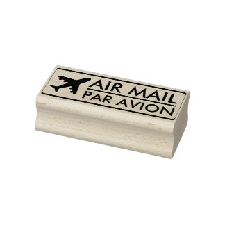 Air Mail - Par Avion (with Aeroplane) Rubber Stamp