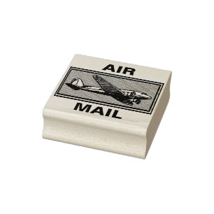 Air Mail Rubber Stamp