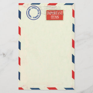 air mail stationery