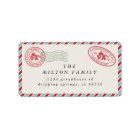air mail super cute holiday return address label