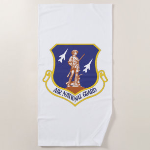 Air National Guard Military Veteran Beach Towel