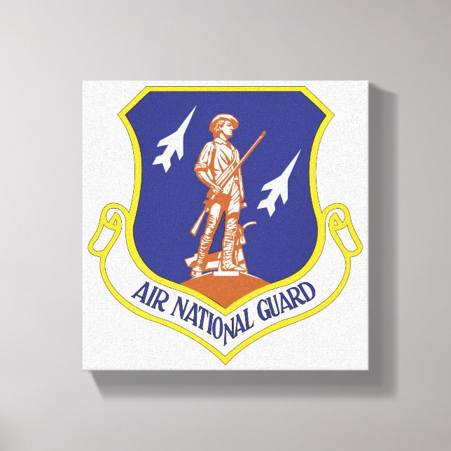 Air National Guard Military Veteran Canvas Print (Front)