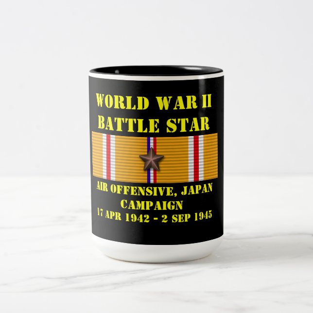 Air Offensive, Japan Campaign Two-Tone Coffee Mug (Center)
