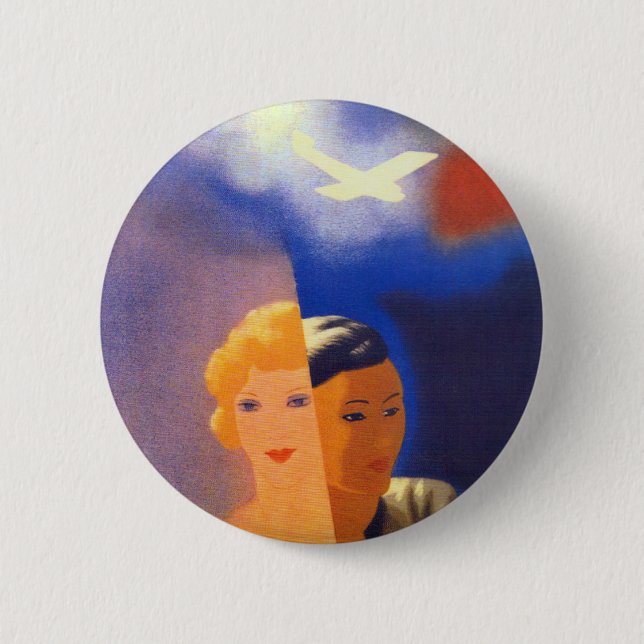 Air Orient ~ Europe - Orient 6 Cm Round Badge (Front)