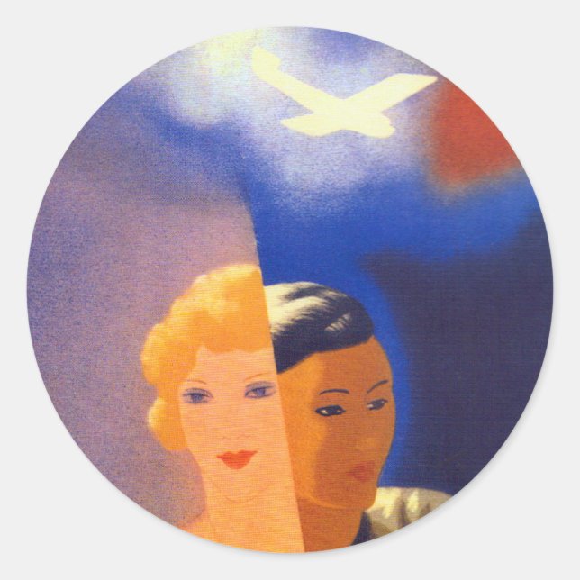 Air Orient ~ Europe - Orient Classic Round Sticker (Front)