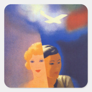 Air Orient ~ Europe - Orient Square Sticker