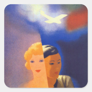 Air Orient ~ Europe - Orient Square Sticker