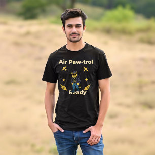 Air Paw-trol Ready Cat graphic T-Shirt