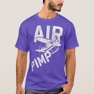 Air Pimp Pilot Funny Distressed T-Shirt