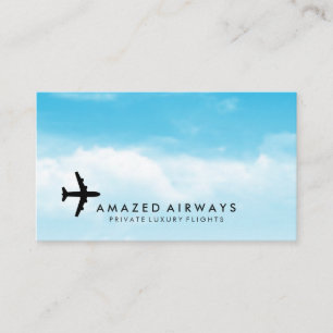 Air Plane   Flight Attendant   Pilot Business Card