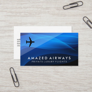 Air Plane Logo Travelling Business Card