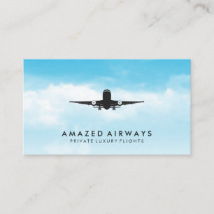Air Plane Take Off Business Card