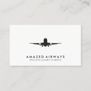 Air Plane Take Off Business Card