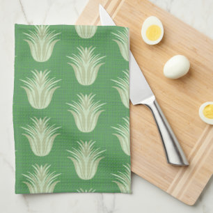 Air Plant Green Tones Tea Towel