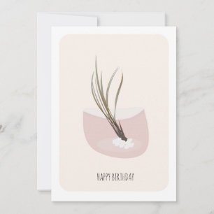 Air Plant Tall Botanical Birthday Card
