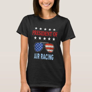 Air Racing Accessories  Usa Flag Air Racing Saying T-Shirt