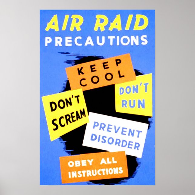 Air Raid Precautions Poster (Front)