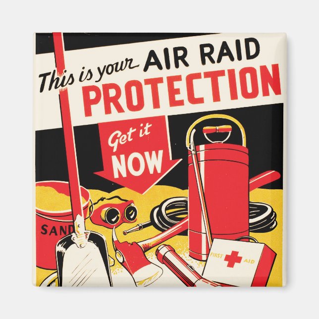 Air Raid Protection Magnet (Front)