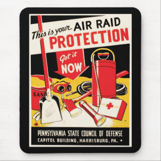 Air Raid Protection Mouse Mat