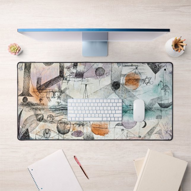 Air Realm Geometry – Klee Inspired Desk Mat (Office 1)