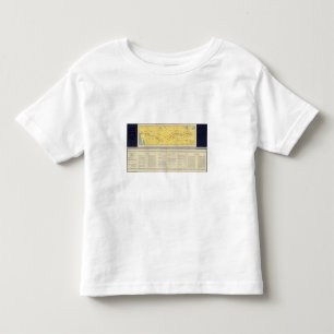 Air Route from Los Angeles to Columbus Toddler T-Shirt