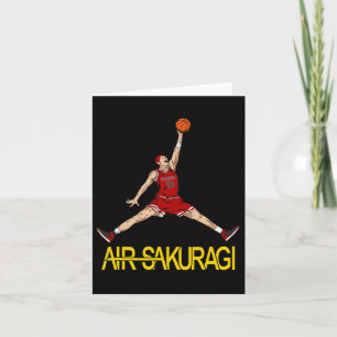 Air Sakuragi Anime Style Bysketbyll Design  Card