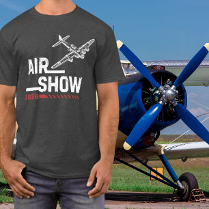 AIR SHOW B-17 WWII Vintage Aeroplane,Custom Year T-Shirt