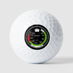 Air Speed Pilot Aviation Geek Golf Balls
