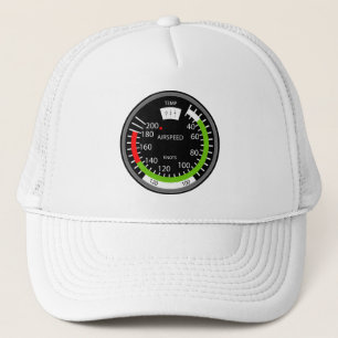 Air Speed Pilot Aviation Geek Trucker Hat