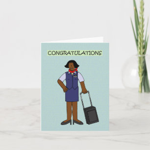 Air Stewardess Retirement Congratulations Card