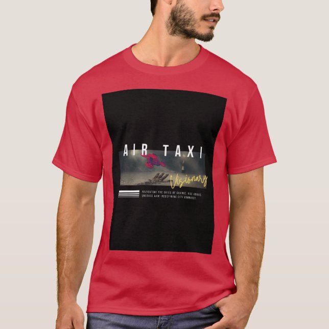 Air Taxi AAM UAM Visionary T-Shirt (Front)